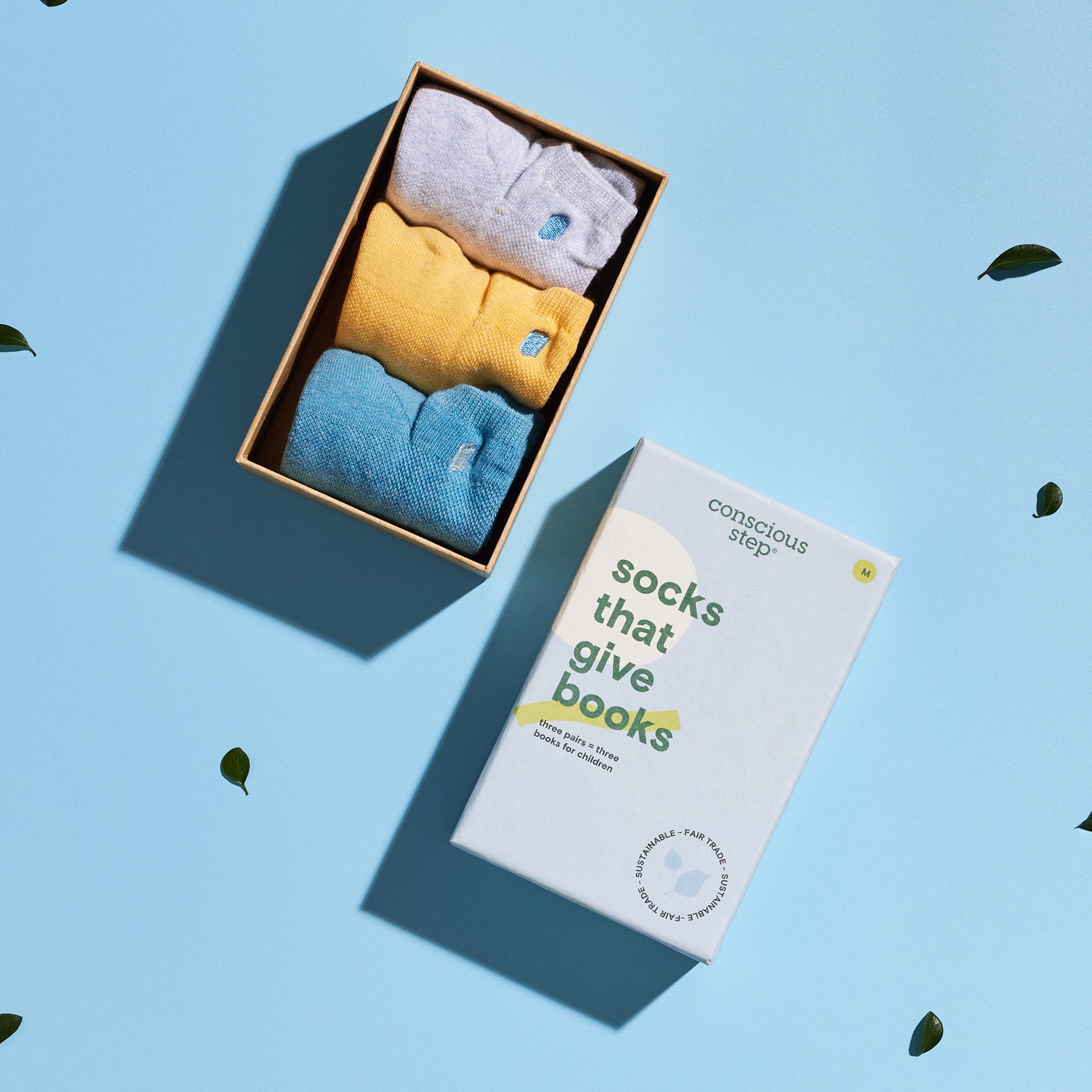 Socks that Give Books - Conscious Step