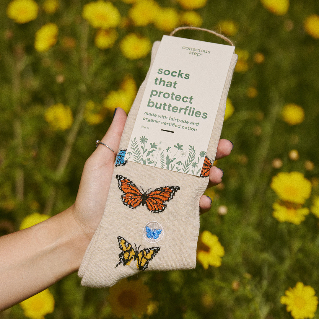 Socks that Protect Butterflies - Conscious Step