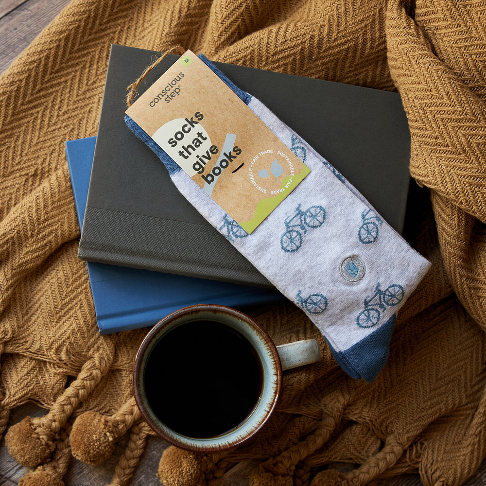 Socks that Give Books - Conscious Step